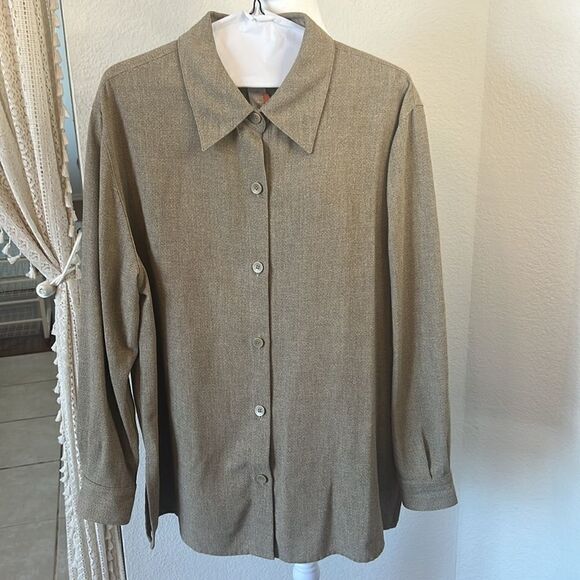 Liz Claiborne Woman Long Sleeve Button Down Jacket ~ Size 1X - Picture 1 of 5